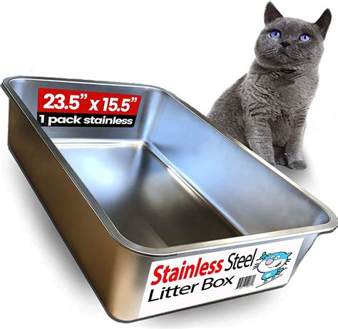 best cat litter box stainless steel|stainless steel kitty litter boxes.